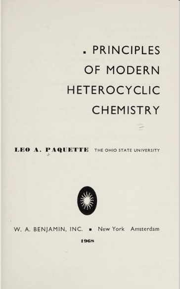 Principles of Modern Heterocyclic Chemistry - Scanned Pdf with Ocr